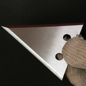 定制三角刀片不锈钢高速钢合金钨钢切橡胶管分切分条异形刀定做.